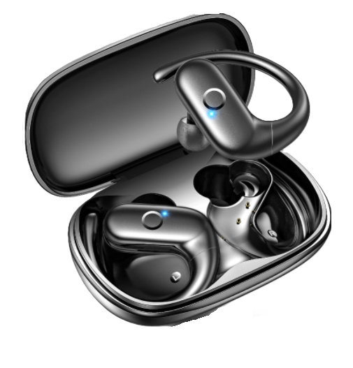 Wireless Earbuds Bluetooth Headphones Sport,Over Ear Buds with Deep Bass Sound,60Hrs Playtime Earphones Redesigned Comfort Fit with Earhooks for Running,Meeting